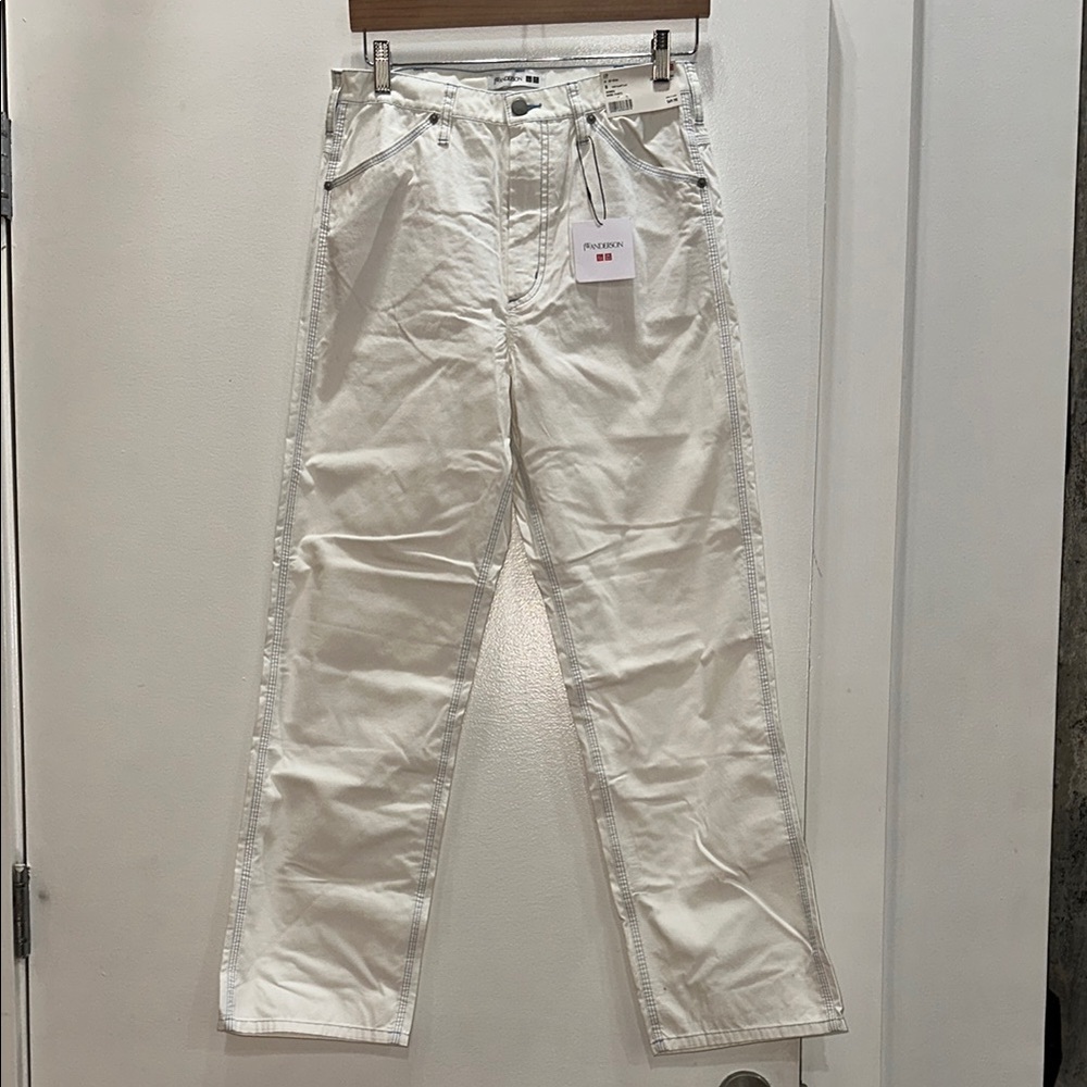 New with tags J.W Anderson x Uniqlo white pants